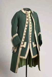 Newly Regency Style Unisex Green Wool Imperial Frock Coat & Vest ,Regency Outfit - Picture 1 of 5