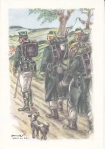 Militärkarte belgische Uniform Carabinieri Übungskleidung 1890 - Bild 1 von 2