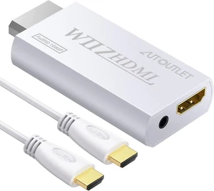 WII to HDMI Cable Converter Full HD 1080P WII to HDMI Wii 2 HDMI Converter NEW - Picture 1 of 11