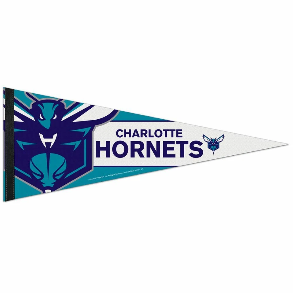 CHARLOTTE HORNETS ROLL UP PREMIUM FELT PENNANT 12"x30" NEW WINCRAFT 👀🏀 - Image 1 of 1