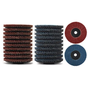Herramienta de desbarbado abrasiva de muela de lijado de disco de solapa de 3" amoladora angular 60/80# - Imagen 1 de 13
