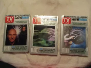 Lot of (3) TV GUIDES DEC. 7 - 13 ~ Star Trek: Nemesis with 3-D Animation Covers - Imagen 1 de 2