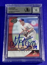 Stubby Clapp SIGNED Donruss Class Of  2001 #129 BAS Slab Auto RC Stl Cardinals