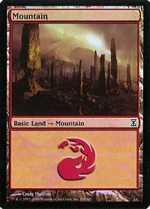 MTG - Time Spiral - Mountain #296 - Foil - Various conditions - Picture 1 of 1