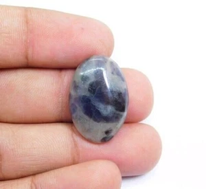 Precioso cabujón de cuarzo de iolita 100 % natural piedra preciosa suelta 21 quilates ME-6414 - Imagen 1 de 4