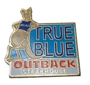 Outback Steakhouse Pin True Blue Beliefs Kangaroo Employee Server Flair - Picture 1 of 2