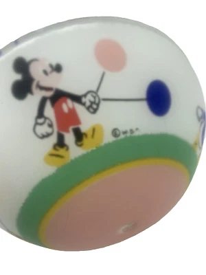 Cubierta de luz de techo vintage de Mickey Mouse Disney de los años 50 Plutón Pato Donald esmerilada Foto 1 de 4