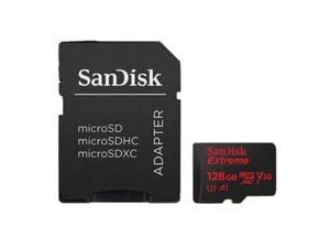 Sandisk Extreme microSDXC 128GB + SD Adapter for Action Sports Cameras - works - Picture 1 of 1