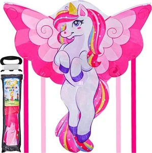 43,3'' Giant Unicorn Kite Easy to Fly Riesendrachen Large Beach Kite für Kinder - Bild 1 von 6
