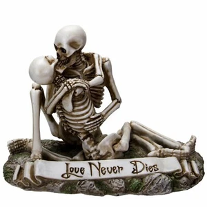 Love Never Dies Couple Sharing Affectionate Kiss Resin Collectible Figurine - Picture 1 of 4