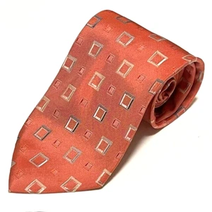 Hugo Boss Silk Tie Abstract Geometric Square Luxury Preppy Dapper Designer Italy - Picture 1 of 14