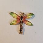 Yellow And Gold Dragonfly Magnetic Needle Minder Cross Stitch Embroidery