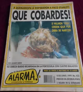 ALARMA YELLOW PRESS Magazin SONDERMORD AN PACO STANLEY Verbrechen BEERDIGUNG 1999 - Bild 1 von 11