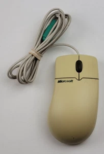 Vintage Microsoft X05-53748 IntelliMouse 1.3A PS/2 Compatible Wired Ball Mouse - Picture 1 of 3