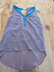 Womens double zero pink blouse top sz m - Picture 1 of 6