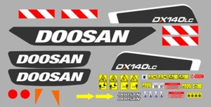 Doosan DX140LC Stickers Adhésif Kit Complet - Imagen 1 de 2