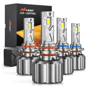 Nilight 9005 9006 LED Headlight Bulbs FS1 Series | 4 BULBS - Picture 1 of 7