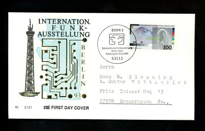 Postal History Germany FDC #1810 Radio Exhibition 1993 - Image 1 of 2
