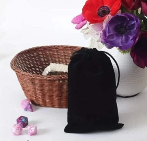 2 pc Velvet Drawstring Storage Bag Blue, Maroon, or Purple - Picture 1 of 11