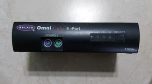Belkin F1D094 4-Port KVM Switch with all 4 cables and power supply - Picture 1 of 4