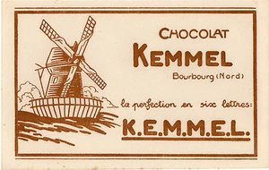 BUVARD neuf : CHOCOLAT KEMMEL à BOURBOURG / Nord = MOULIN A VENT - Picture 1 of 1