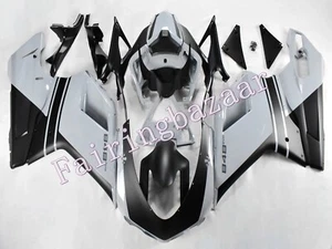 Fit for 2007-11 Ducati 848/1098/1198 Cement Gray Black ABS Injection Fairing Kit - Bild 1 von 6