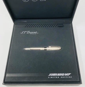 [Box&Booklet] S.T.Dupon Olympio James Bond 007 Brushed Palladium Ballpoint Pen - Picture 1 of 14