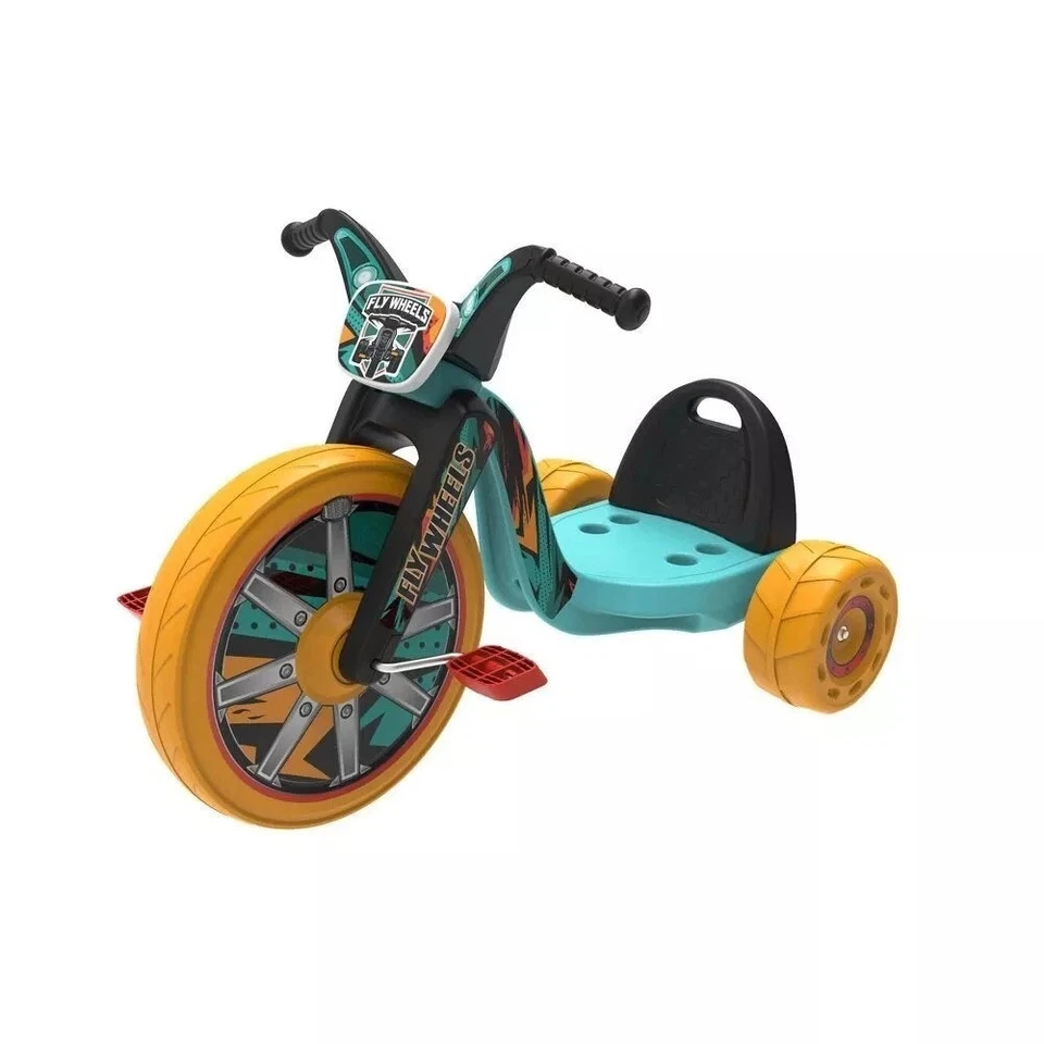 JAKKS PACIFIC 15" NIÑOS TRICICLO LUCES LED ASIENTO VOLANTE CRUCERO - NARANJA/VERDE AZULADO Foto 1 de 1