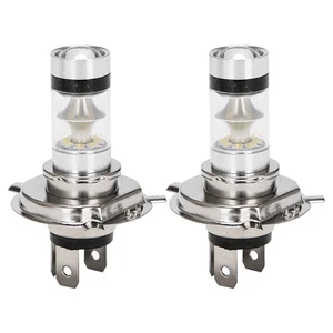 2 Pcs H4 9003 HB2 LED Motorcycle Headlight Bulbs HID Hi&Low  6500K White  Q5G7 - Picture 1 of 8