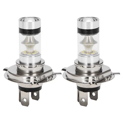 2 Pcs H4 9003 HB2 LED Motorcycle Headlight Bulbs HID Hi&Low  6500K White  Q5G7 - Image 1 of 4
