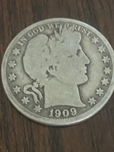 1909 O Barber Half Dollar 50C Liberty Head Ungraded Silver US Coin - Bild 1 von 12