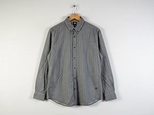 G-Star RAW Herringbone Shirt Men's XXL Gray Workwear Utility Military Streetwear - Picture 1 of 11