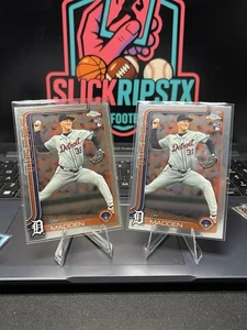 2025 Topps Chrome - Ty Madden #285 (RC) 2 Card Lot Detroit Tigers - Picture 1 of 1