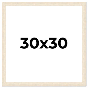 30x30 Frame White Barnwood Picture Frame Photo Frame UV Acrylic, Acid Free - Picture 1 of 9