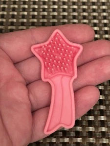 Cepillo estrella fugaz rosa liso vintage G1 My Little Pony solamente - Imagen 1 de 2