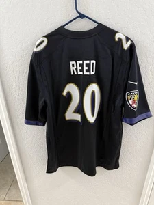 Nike Baltimore Ravens Men’s Retired Game Football Jersey Ed Reed Size L Black - Picture 1 of 5