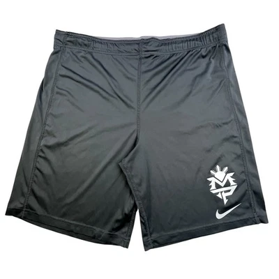 Pantalones Cortos De Colección NIKE Manny Pacquiao Pac-Man S Gris Boxeo Dri-Fit Cordón Foto 1 de 4
