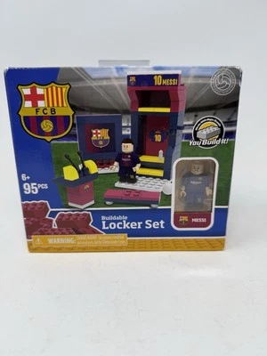 FCBARCELONA MESSI  Soccer/Football 95-Piece Buildable Locker Set NEW - Image 1 of 4