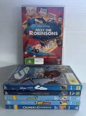 6 x Disney Kids Bundle DVD Region 4 Children - Oliver + Toy Story + Goofy + UP - Image 1 of 4