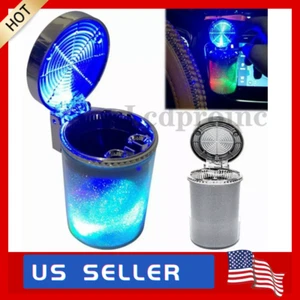 Car Ashtrays Multi-Function Portable Ashtray Colorful LED Light with Air Vent US - Picture 1 of 12