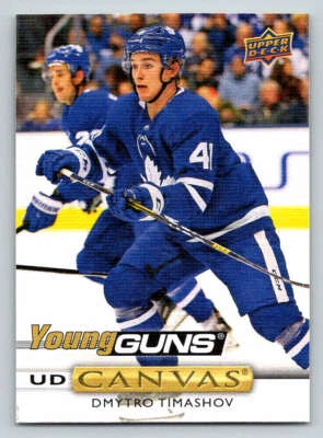 2019-20 Upper Deck Canvas #C116 Dmytro Timashov Young Guns (ref 197712) - Image 1 of 2
