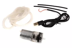 Mini 5VDC 370 transparente Luftpumpe USB mit 3x5 mm Silikonschlauch für Roboter - Bild 1 von 1