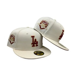 Los Angeles Dodgers 50Th Anniversary New Era 59 fifty fitted hat cap 7,71/4 - Picture 1 of 7