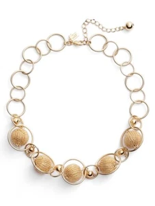 144 $ Kate Spade Perlen Kugeln goldfarbene Halskette #2 - Bild 1 von 9