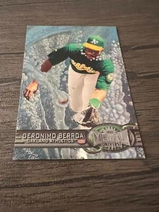 1997 Fleer Metal Universe Baseball Card #127 Geronimo Berroa, Athletics (L7) - Picture 1 of 2