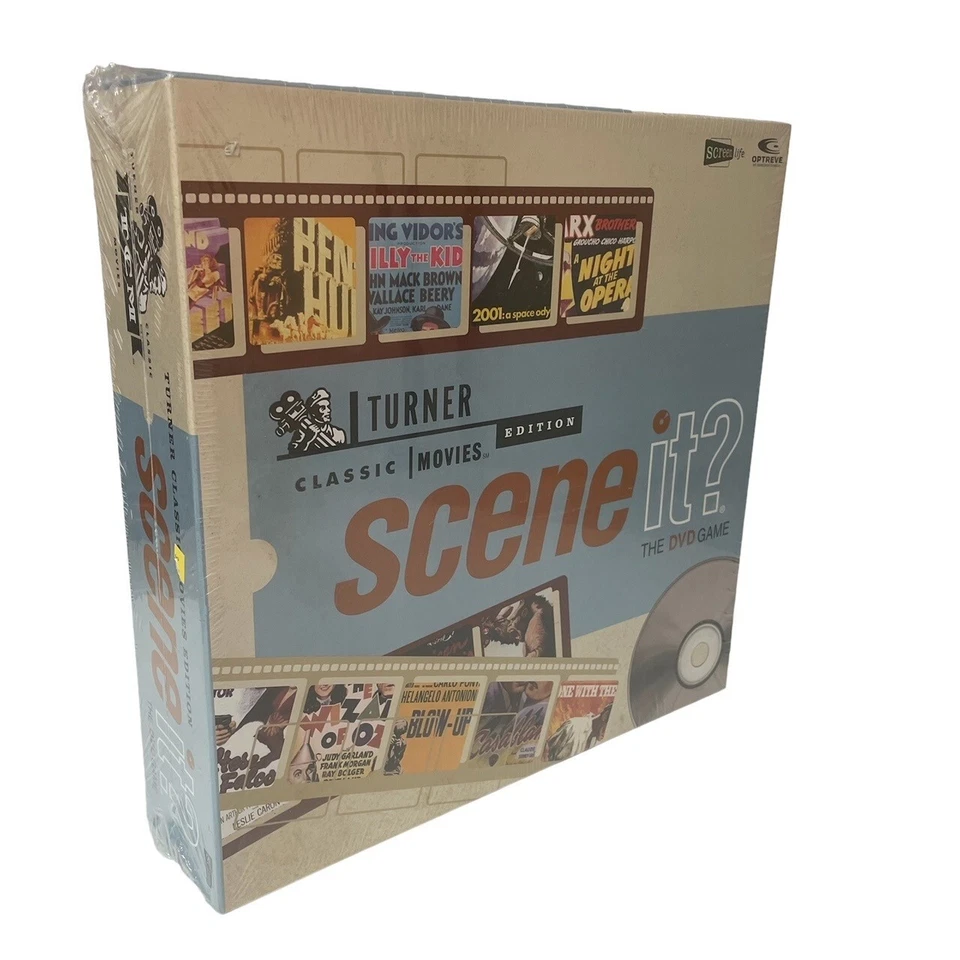 Scene It Board Game Turner Classic Movies Edition Vintage 2004 New In Sealed Box - Image 1 of 4