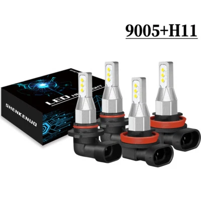 For TOYOTA AURION 2006-2014 9005 H11 LED Headlight Globes Hi/Low Beam Bulbs - image 1 of 4