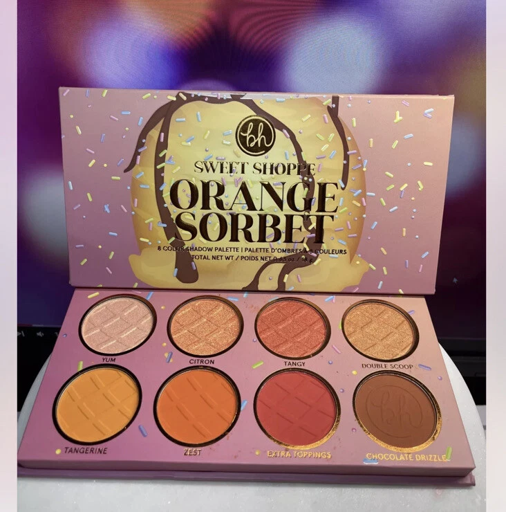 bh Cosmetics Sweet Shoppe Orange Sorbet 8 Color Eyeshadow Palette 18g NIB - Image 1 of 1
