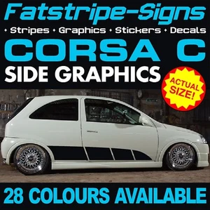 to fit VAUXHALL CORSA C GRAPHICS STICKERS STRIPES DECALS OPEL VXR SXI GSI 1.2 - Picture 1 of 1