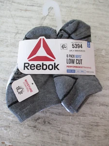 Jungen Socken Größe Small 4-8 Schuhe 6 Paar Reebok niedrig geschnitten - Bild 1 von 3